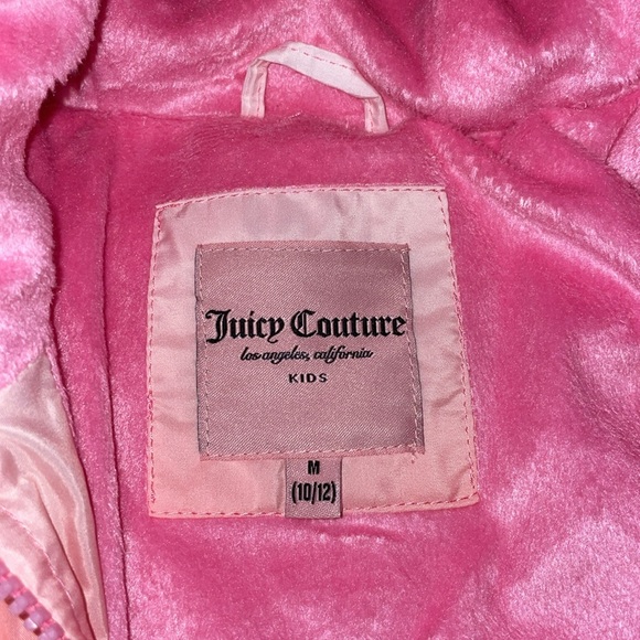 NWT JUICY COUTURE LA KIDS WINTER JACKET.  Size 10/12.  Medium. - Picture 7 of 9